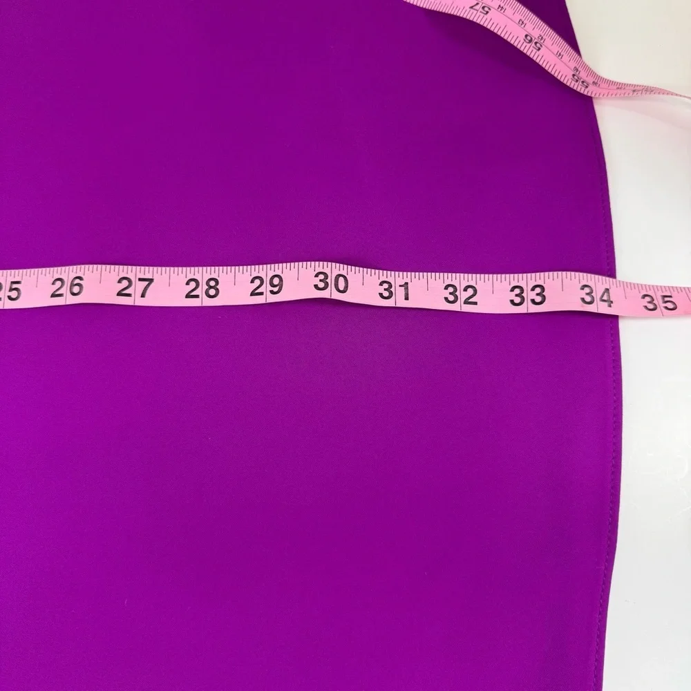 Trina Turk Sadora Dress Womens Small Purple VNeck Short Sleeve NWT - Picture 10 of 10